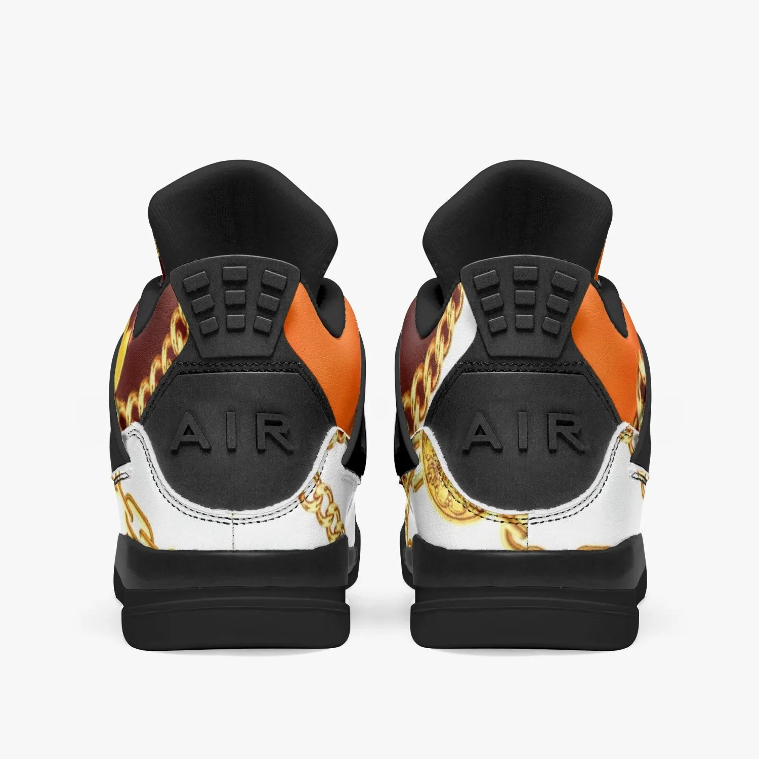 698. AJ4 Basketball Sneakers -Black Sole
