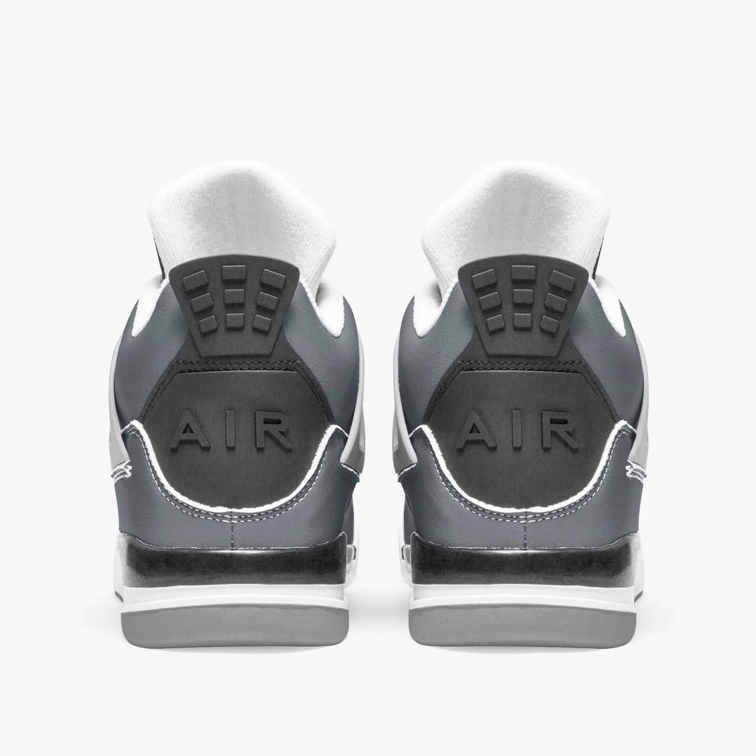 699. AJ4 Basketball Sneakers -Grey Sole