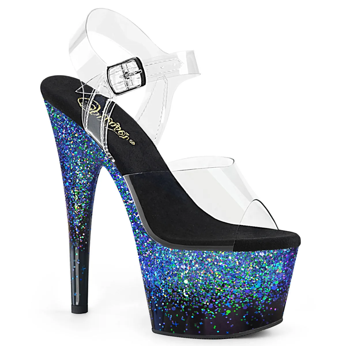 7" Stiletto Platform With Glitter (ADORE-708SS)