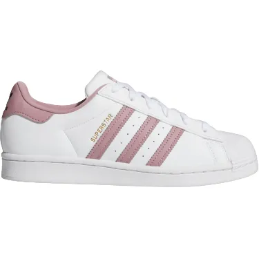 Adidas Women's Superstar Shoes - Cloud White / Magic Mauve
