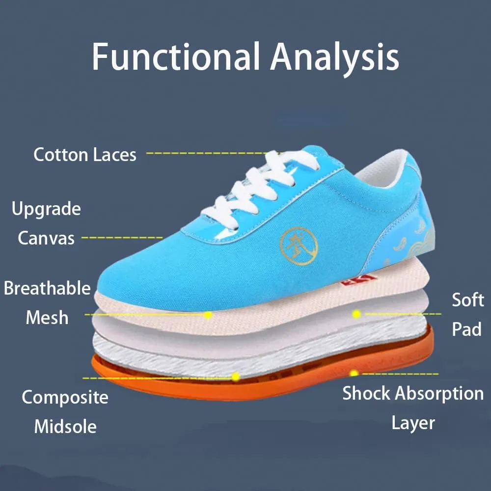 Adults Unisex Martial Arts Sneakers,Design for Martial Arts Kung fu Boxing Karate Taichi,Taekwondo,Perfect for Beginner or Professional,