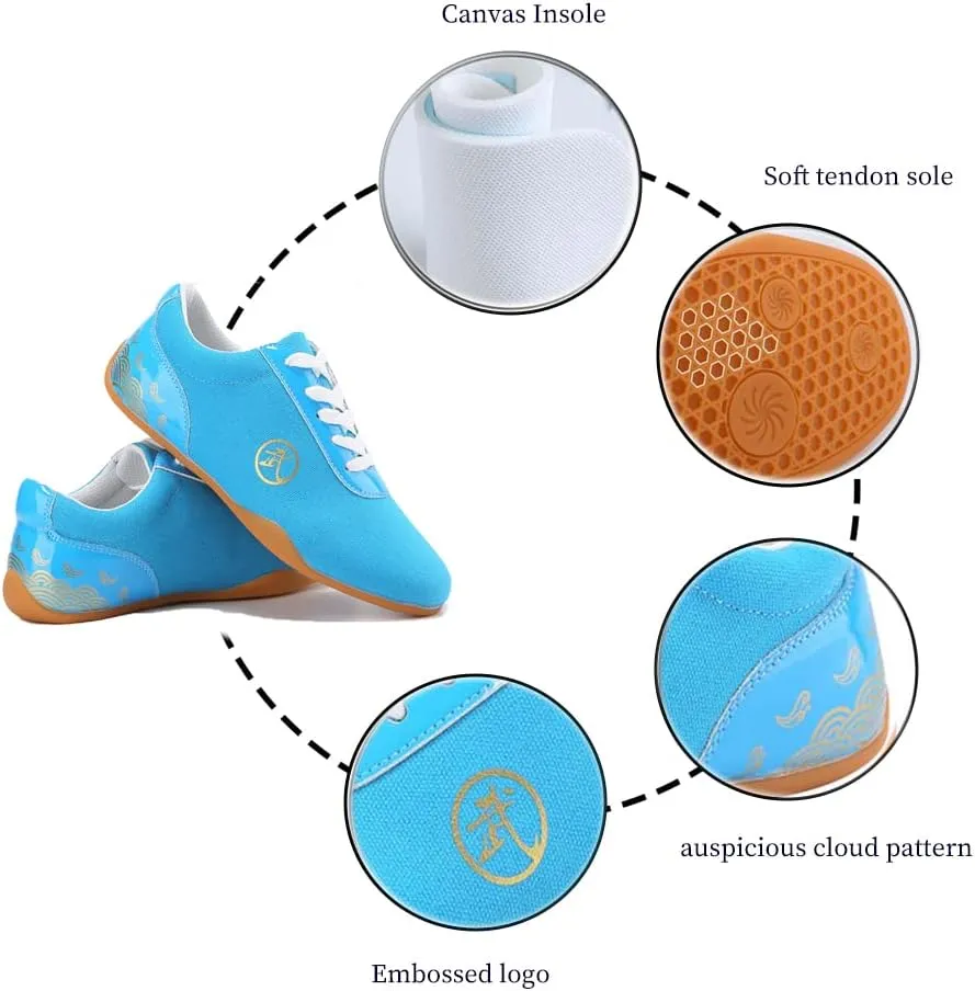 Adults Unisex Martial Arts Sneakers,Design for Martial Arts Kung fu Boxing Karate Taichi,Taekwondo,Perfect for Beginner or Professional,