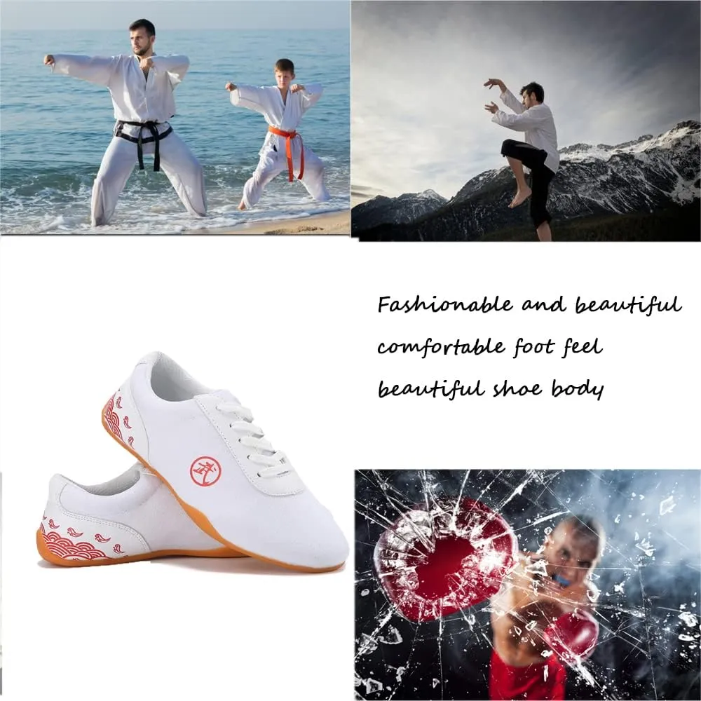 Adults Unisex Martial Arts Sneakers,Design for Martial Arts Kung fu Boxing Karate Taichi,Taekwondo,Perfect for Beginner or Professional,