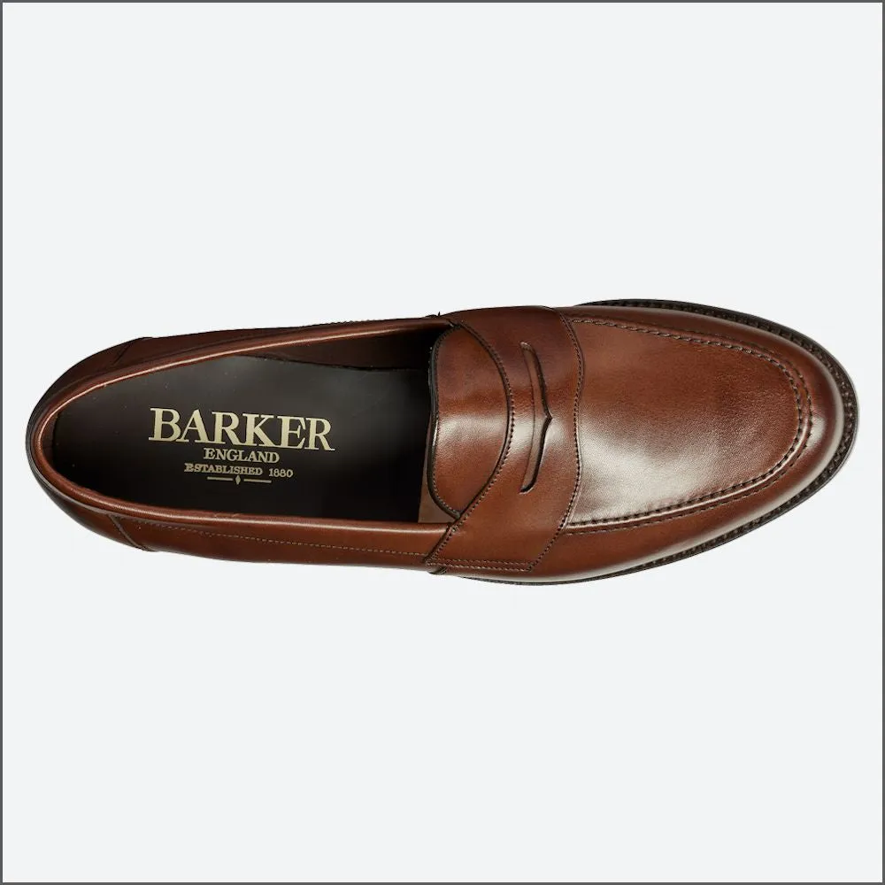Barker Portsmouth - Dark Walnut Calf Loafer--