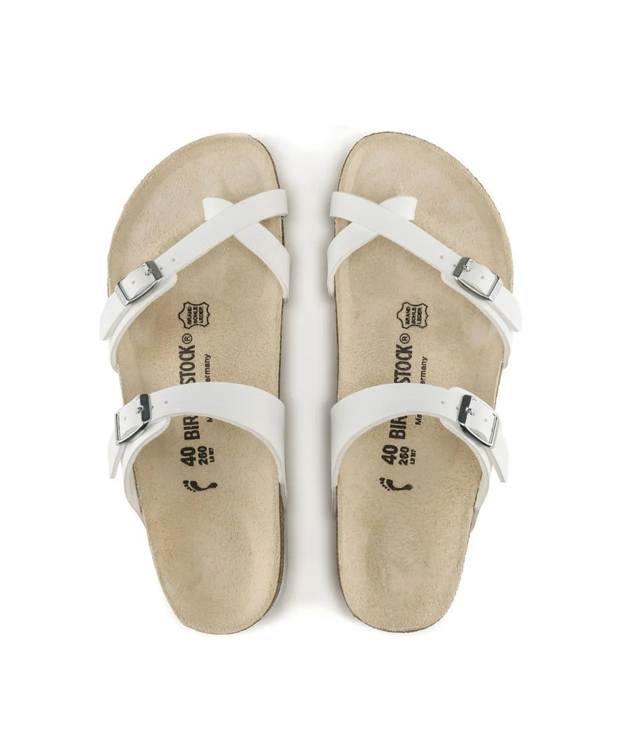 Birkenstock Mayari Birko-Flor White Sandals