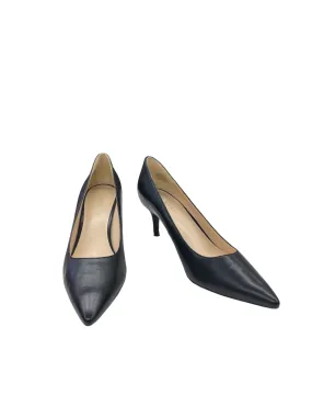 Black Shoes Heels Kitten Nine West, Size 8.5