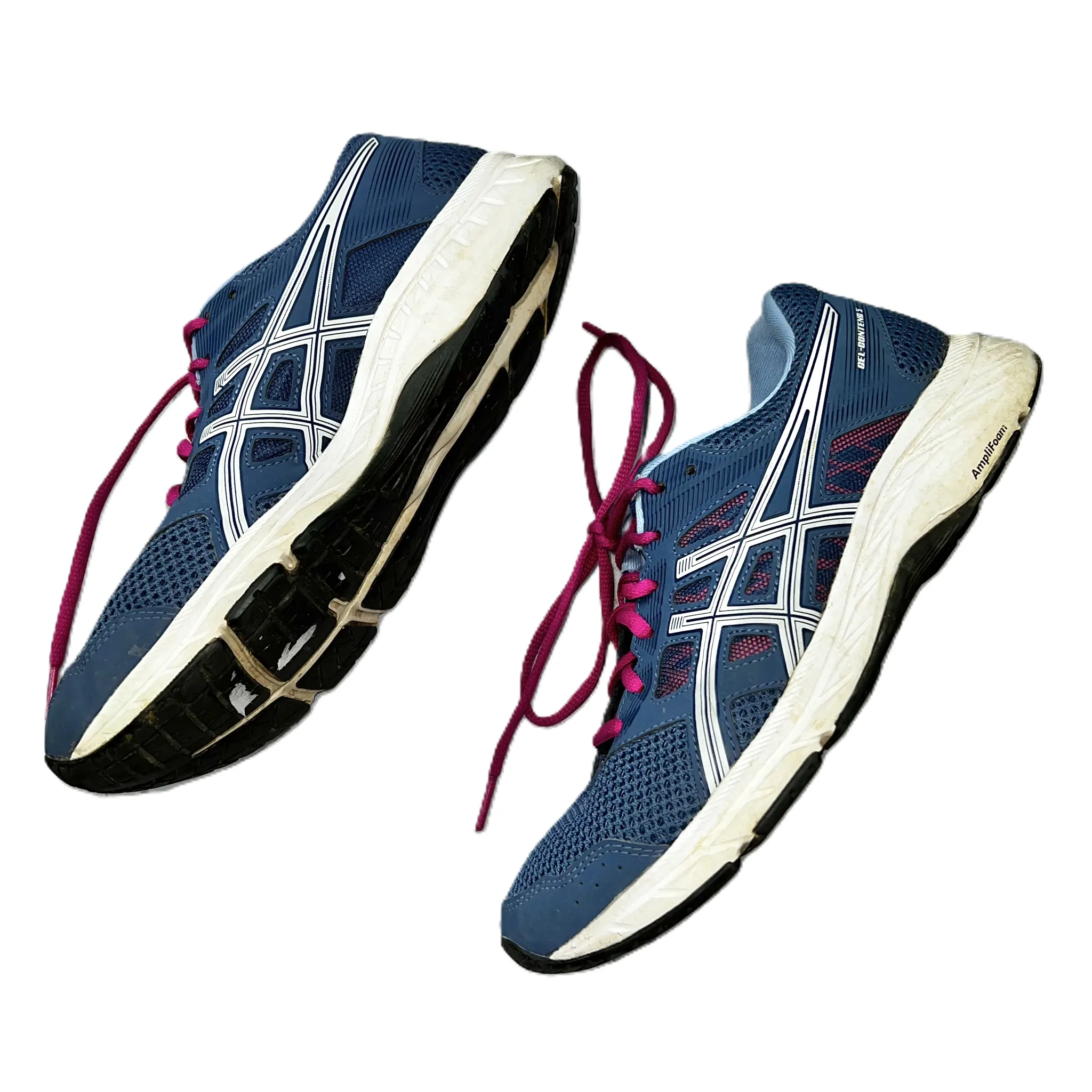 Blue & Purple Shoes Athletic By Asics, Size: 8.5