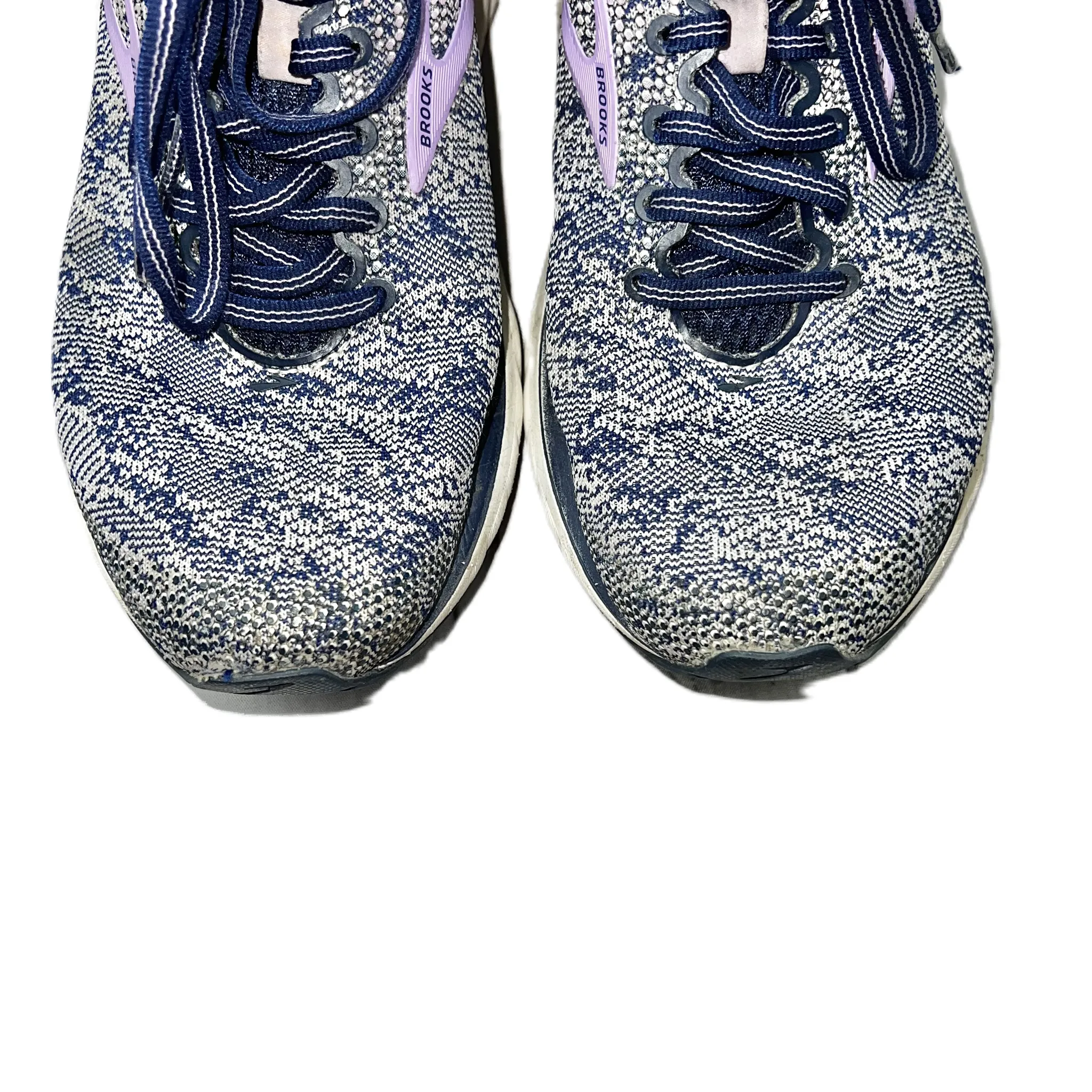 Blue & Purple Shoes Athletic By Brooks, Size: 8