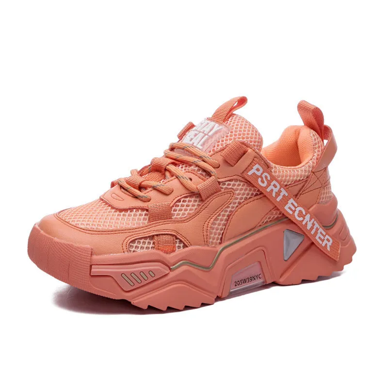 Breathable old mesh shoes