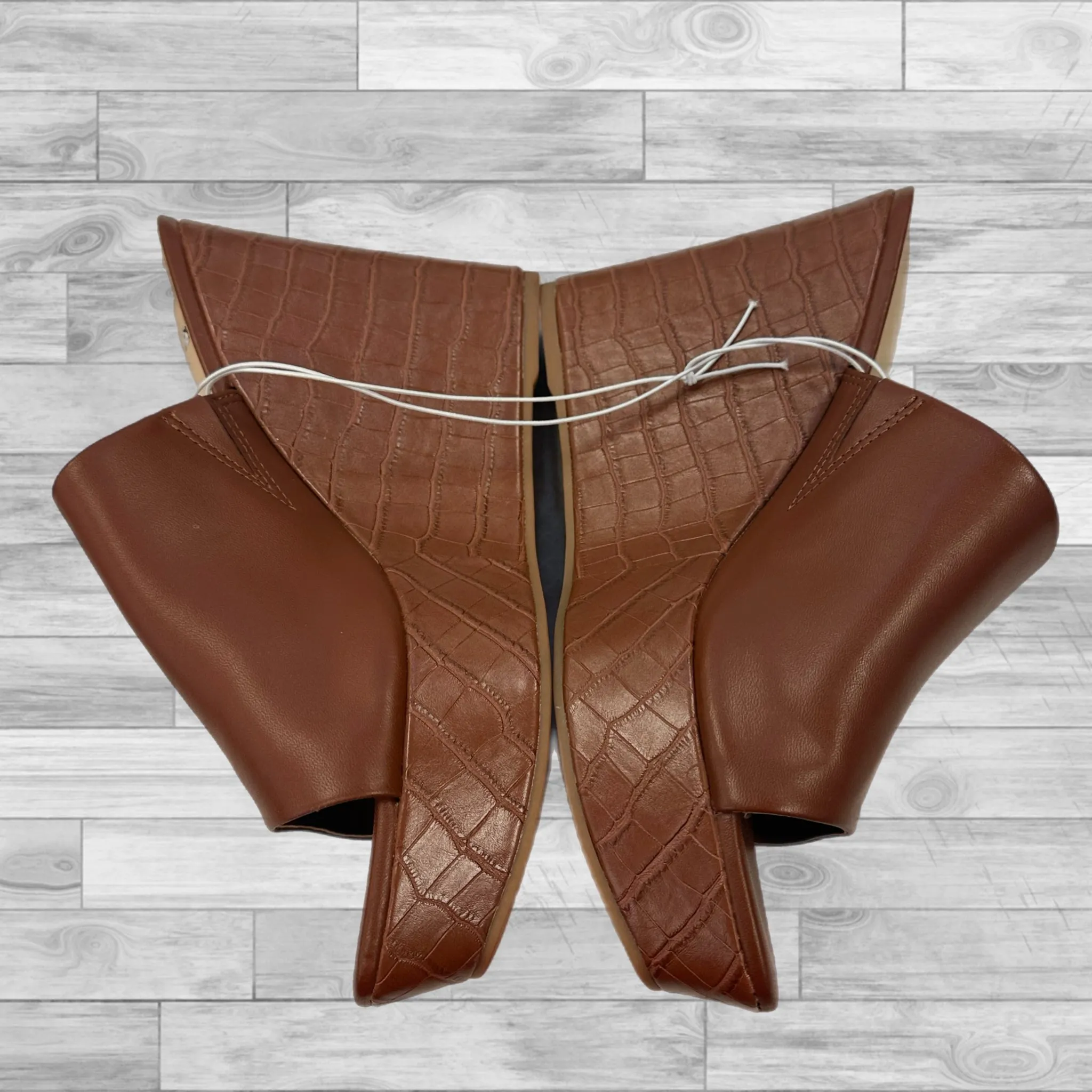 Brown Shoes Heels Wedge Nine West, Size 10