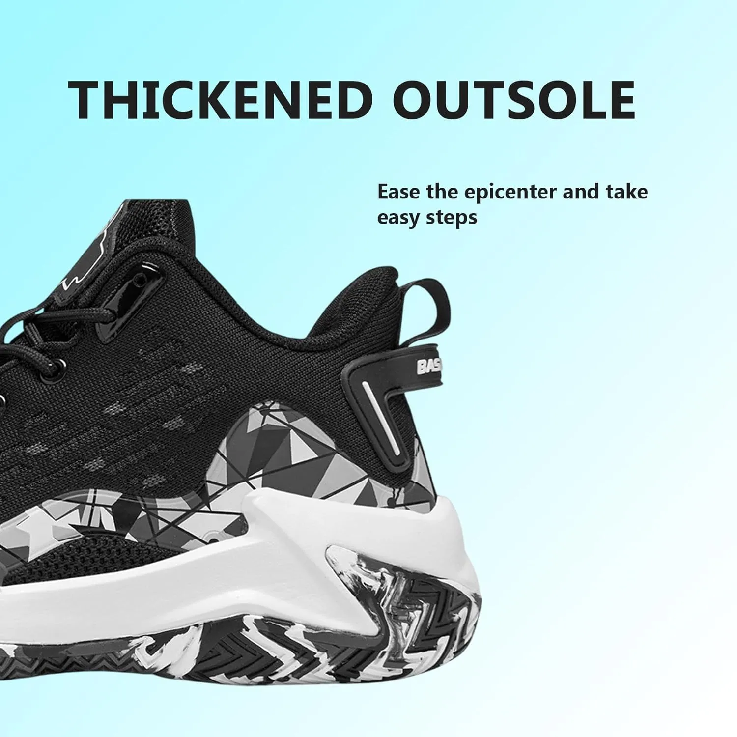 Buhelyc Men Basketball Shoes with High Top Breathable Comfort Running Shoes Fashion Sneaker for Fitness  Sports