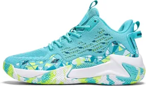 Buhelyc Men Basketball Shoes with High Top Breathable Comfort Running Shoes Fashion Sneaker for Fitness  Sports