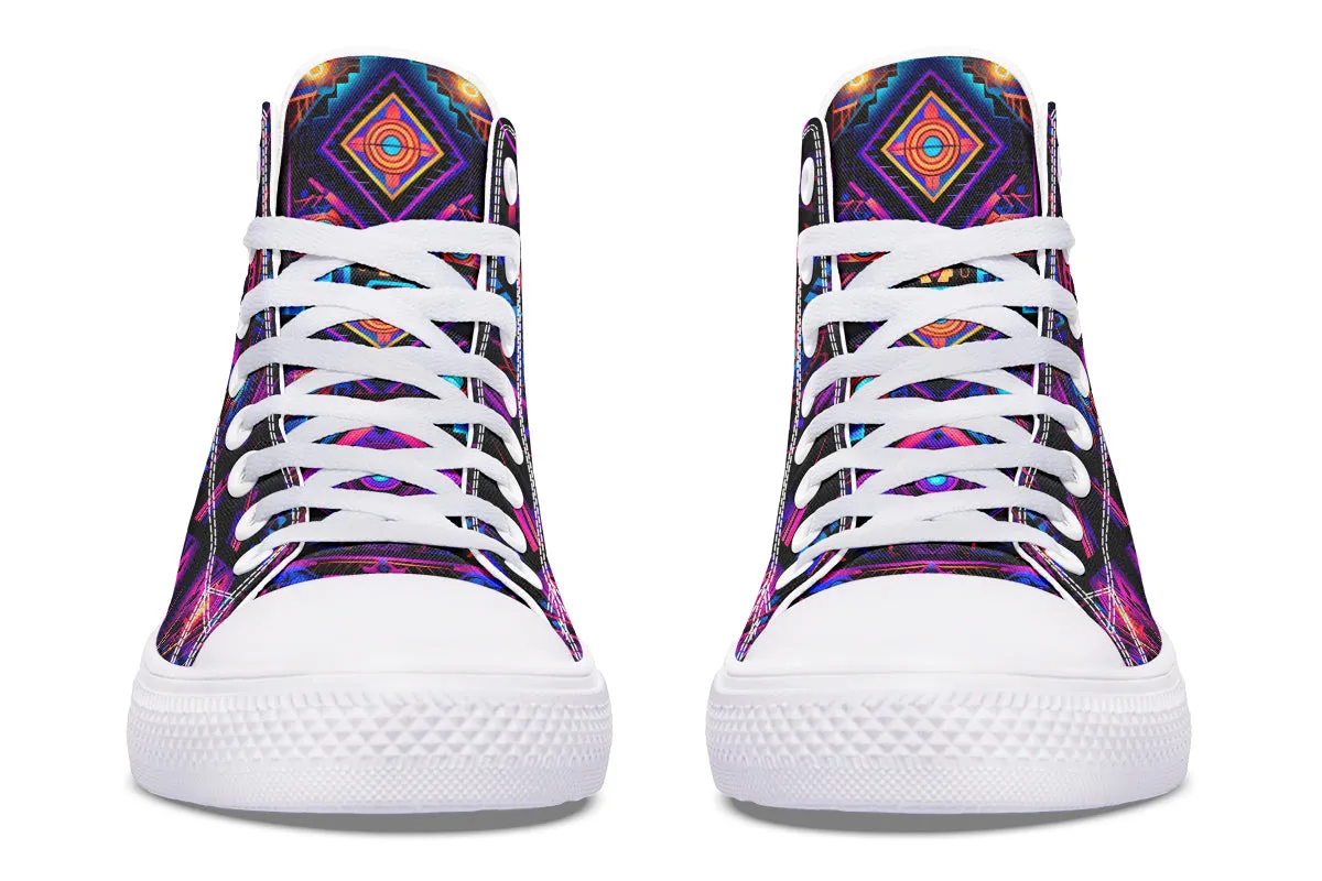 Cyber Grids High Top Shoes