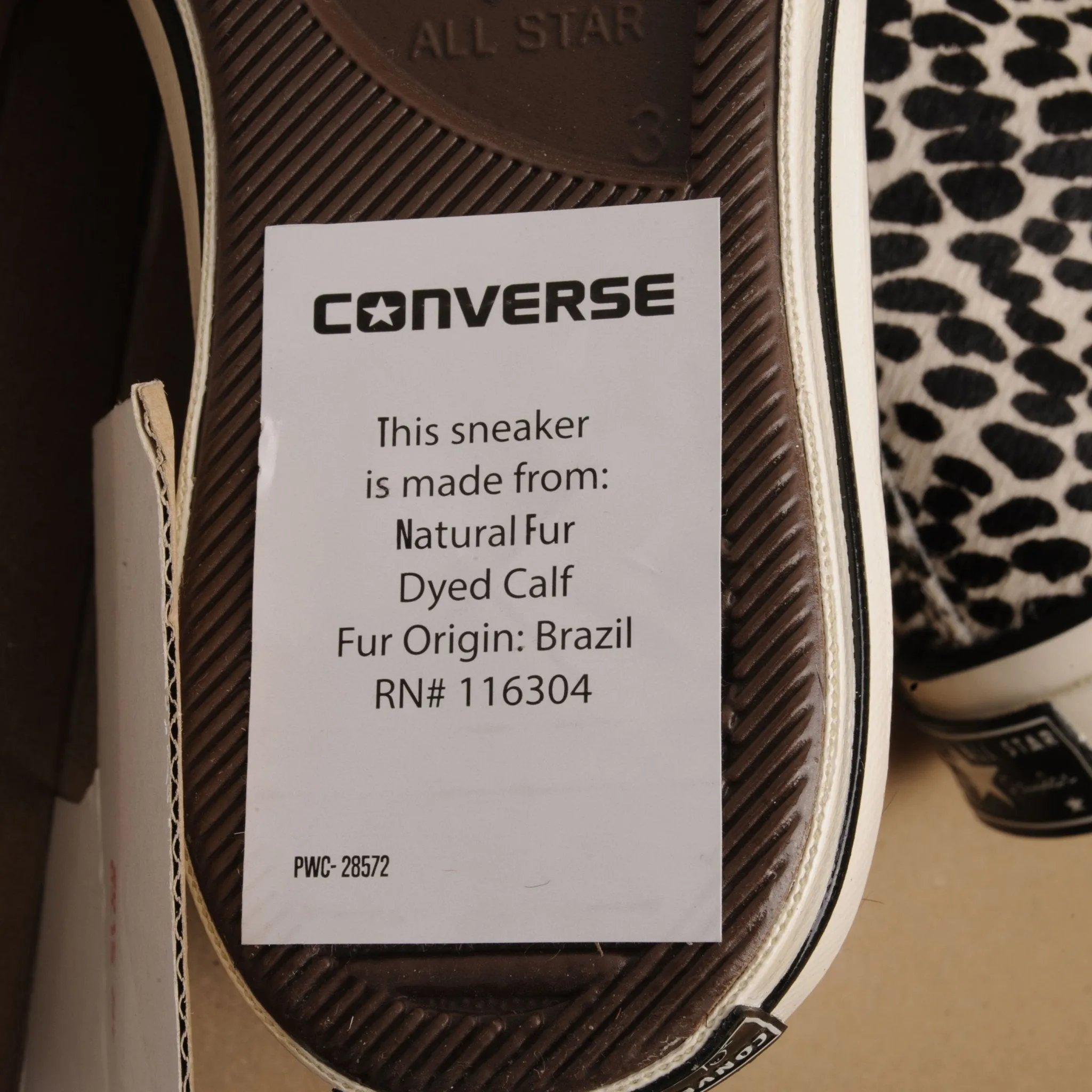 DEADSTOCK CONVERSE CHUCK TAYLOR ALL STAR 70 HI LEOPARD PRINT WOMEN SIZE 5