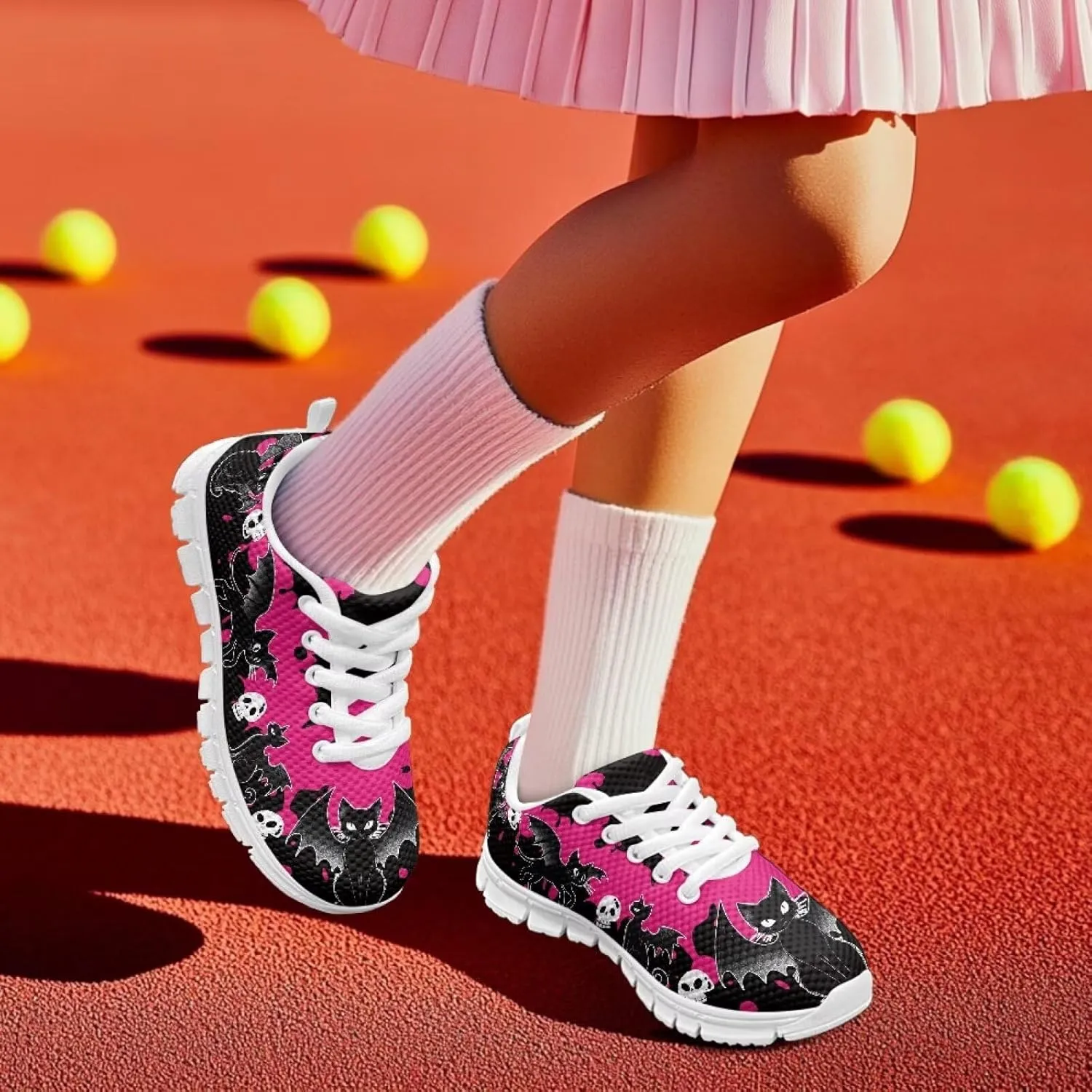 Girls Running Sports Shoes Lightweight Kids Causal Sneakers for School Road