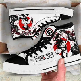Goku High Top Shoes Custom Dragon Ball Anime Sneakers Japan Style