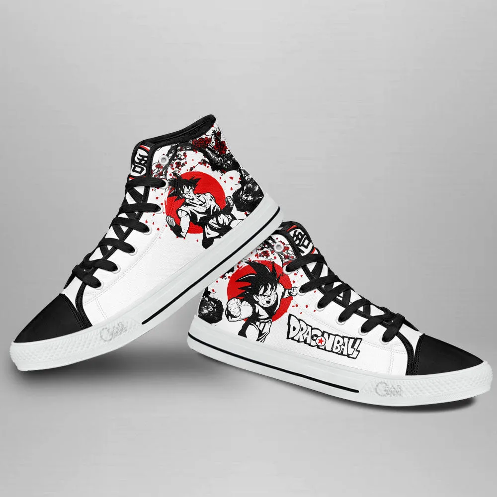 Goku High Top Shoes Custom Dragon Ball Anime Sneakers Japan Style