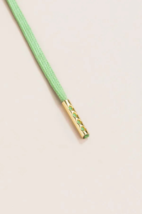 Grass Green | 4 mm Round Waxed Shoelaces