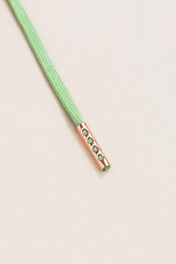 Grass Green | 4 mm Round Waxed Shoelaces