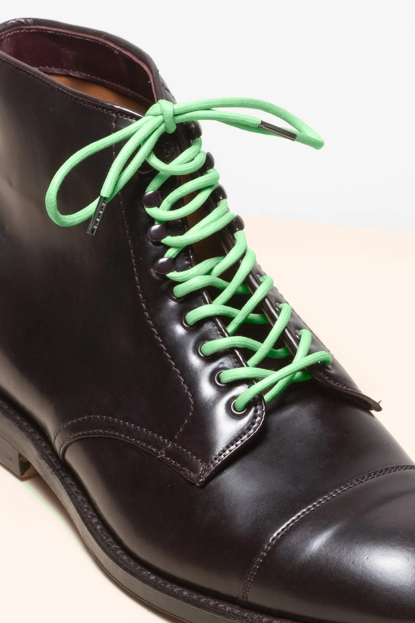 Grass Green | 4 mm Round Waxed Shoelaces