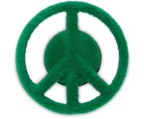 Grass Textured Peace Sign