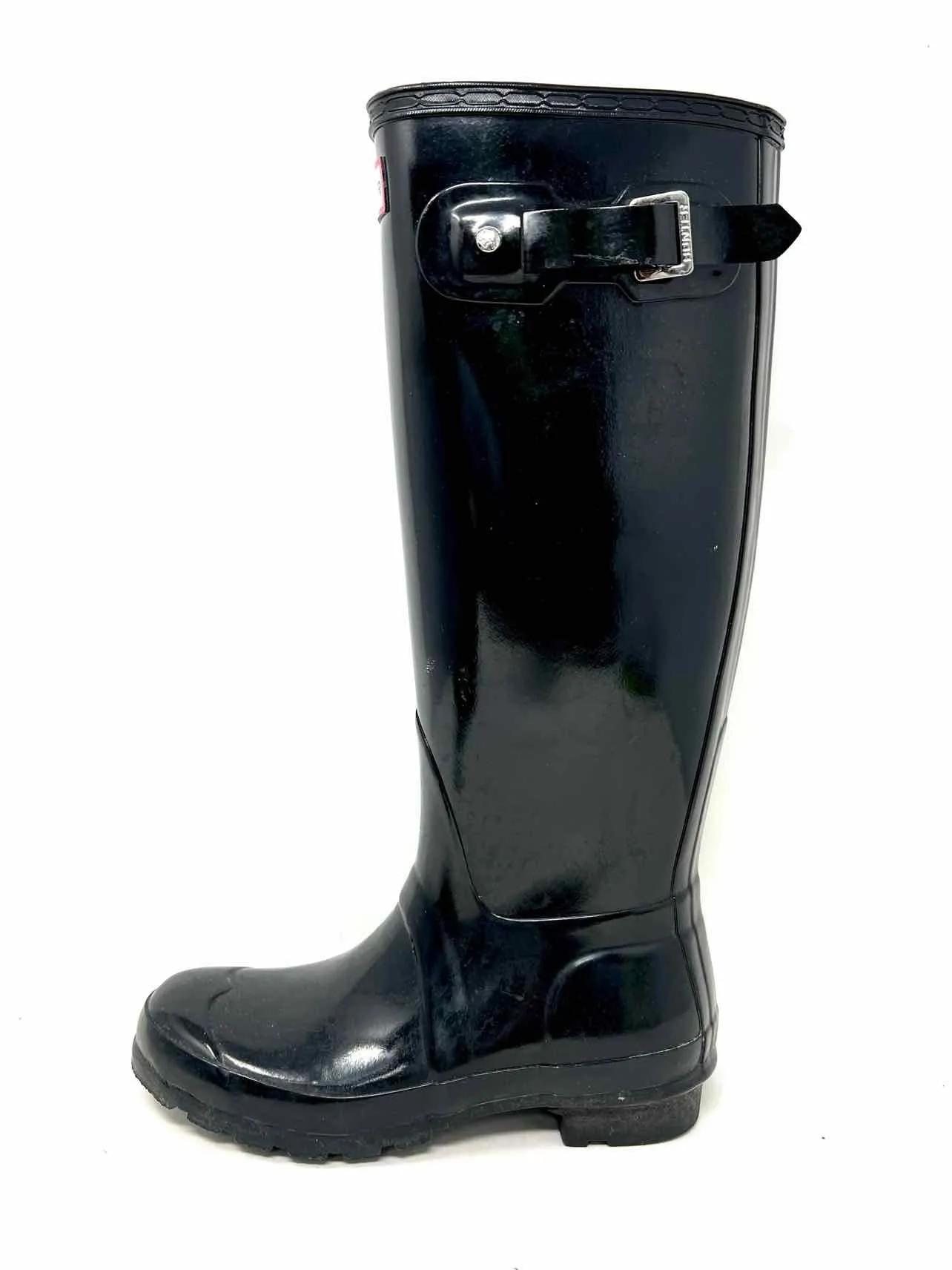 Hunter Size 6 Black Buckle(s) Rubber Shoes Rainboots