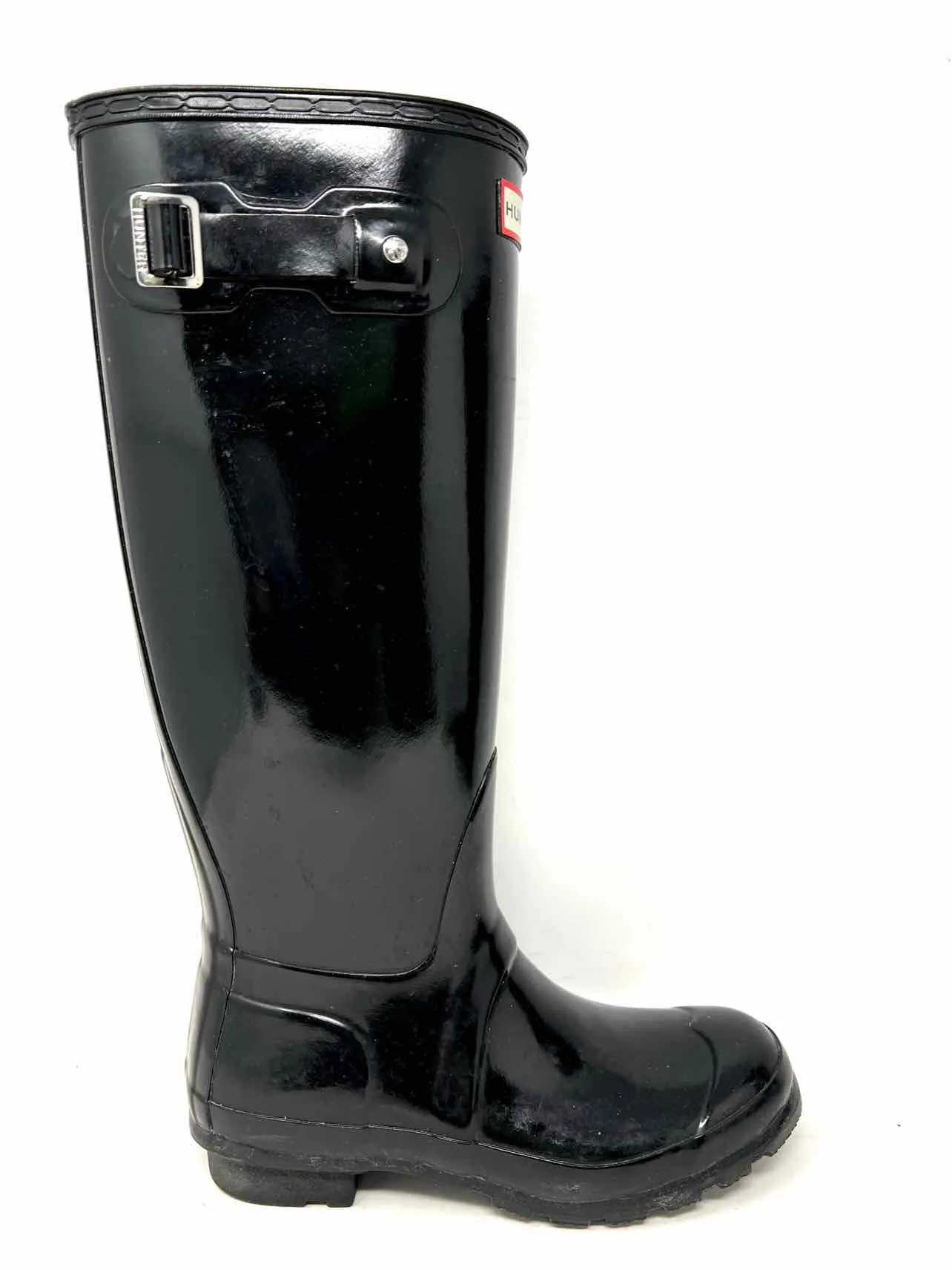 Hunter Size 6 Black Buckle(s) Rubber Shoes Rainboots