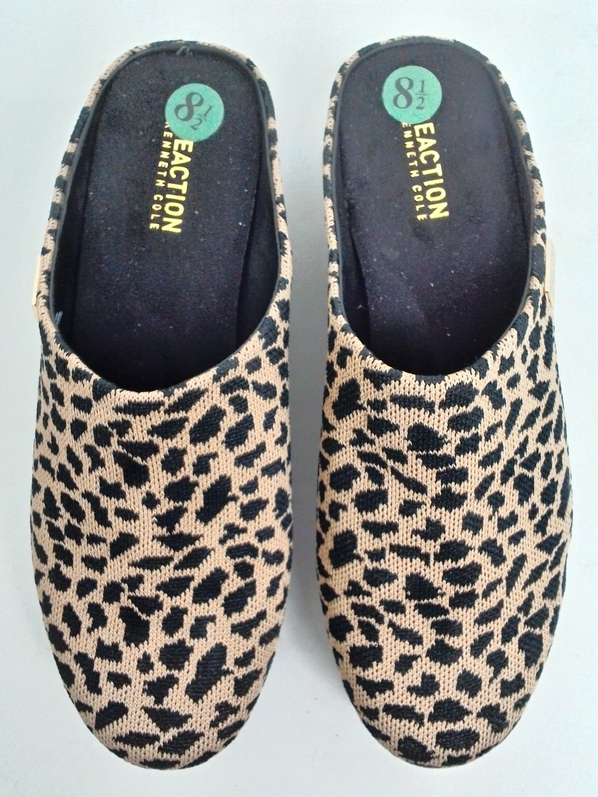 Kenneth Cole Women's Leopard Print Brown/Black Size 8.5 M