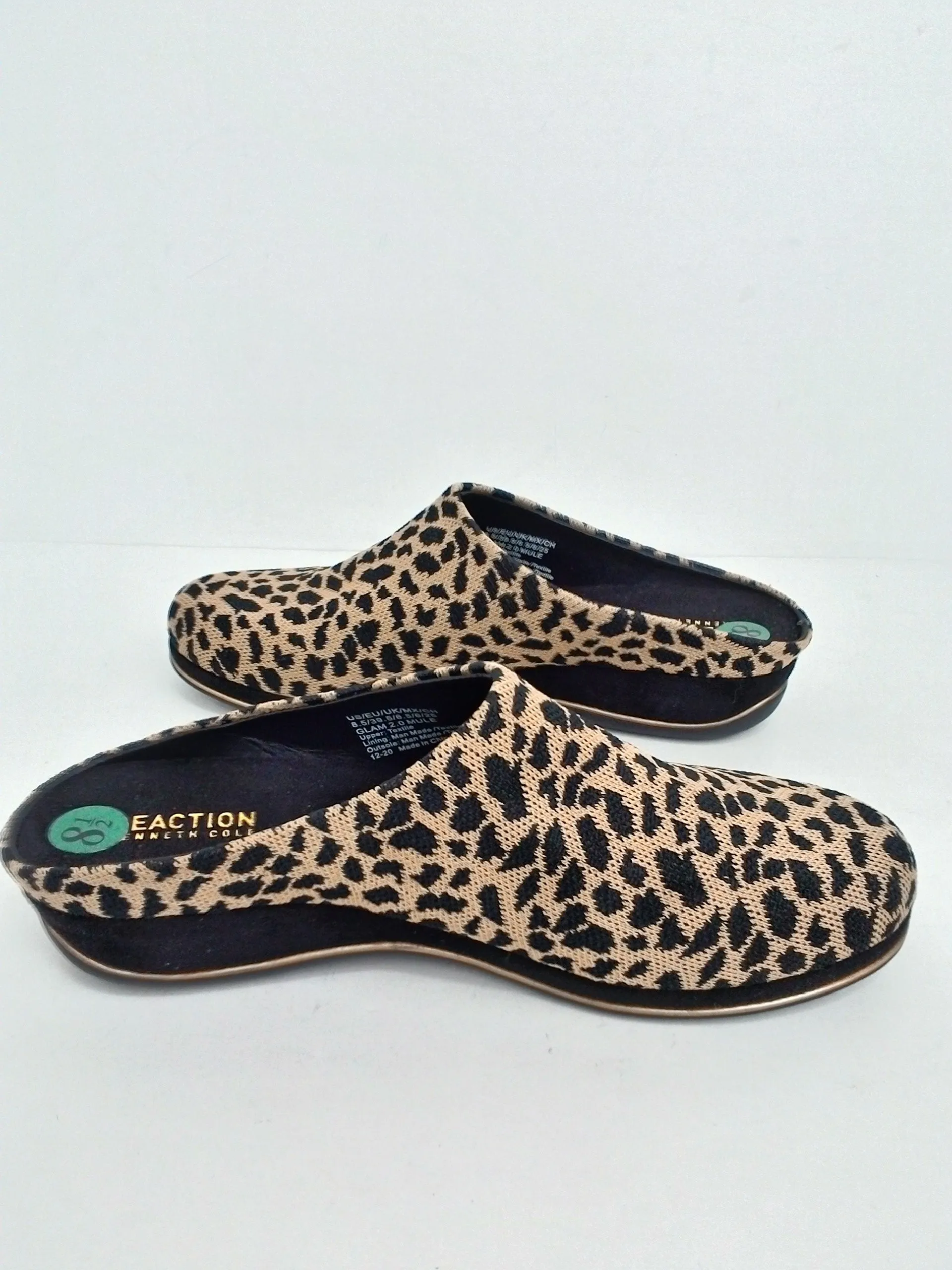 Kenneth Cole Women's Leopard Print Brown/Black Size 8.5 M
