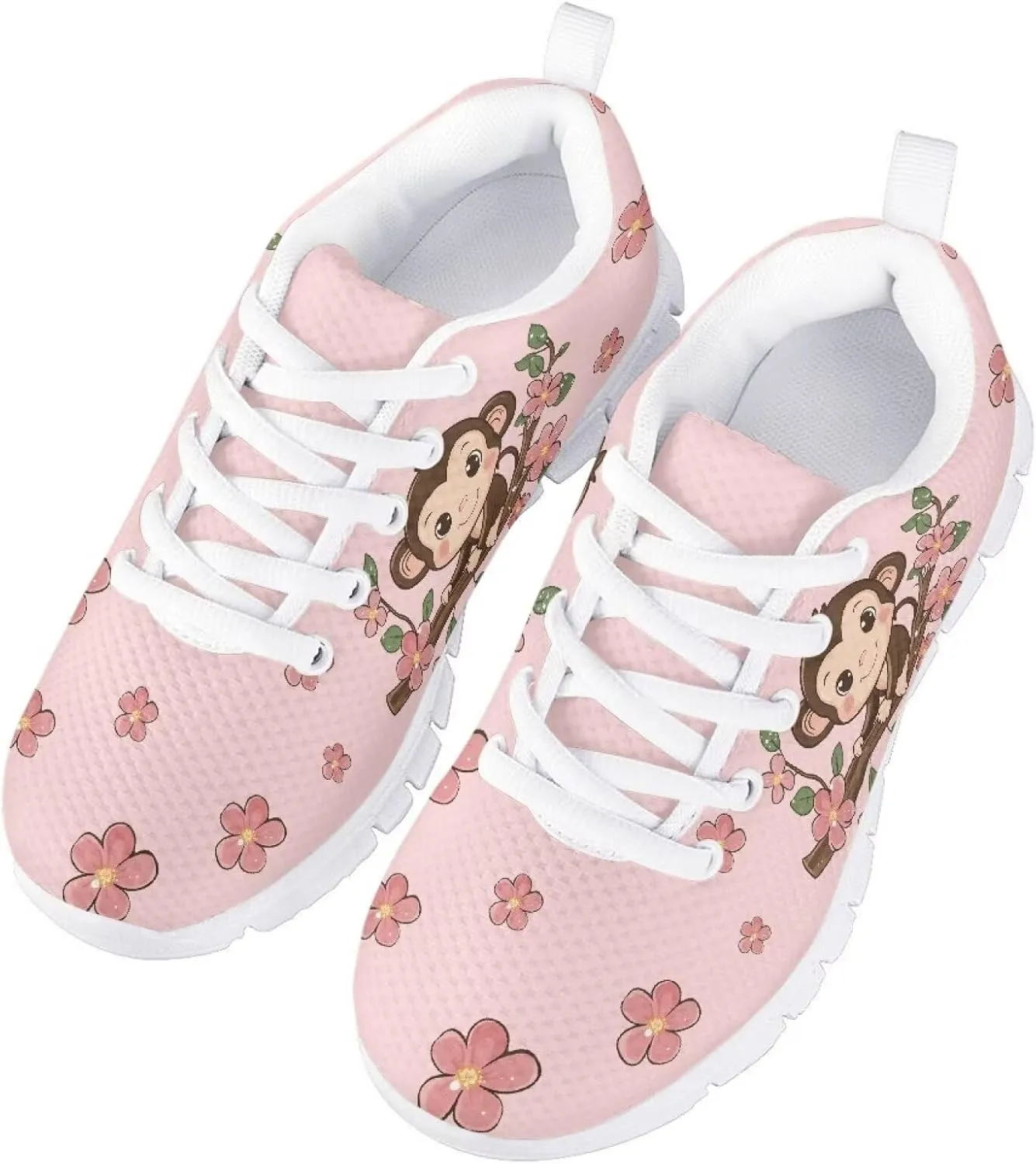 Kids Tennis Shoes Lightweight Athletic Running Shoes Non Slip Breathable Girls Students Sports Sneakers Walking Shoes