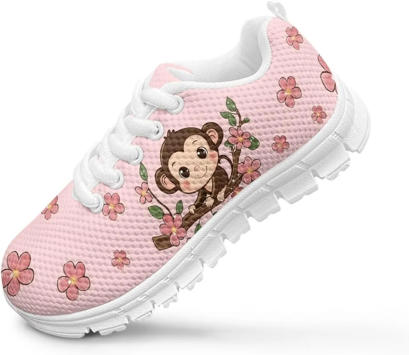 Kids Tennis Shoes Lightweight Athletic Running Shoes Non Slip Breathable Girls Students Sports Sneakers Walking Shoes