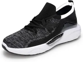 KUNWFNIX Womens Walking Tennis Shoes Slip On Memory Foam Lightweight Casual Sneakers Breathable Tennis Shoes for Gym Travel Work