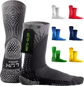 LUX Sports ProCleat Performance Grip Socks GripArray - Athletic Socks for Performance Sports - Grip Socks for Men and Women