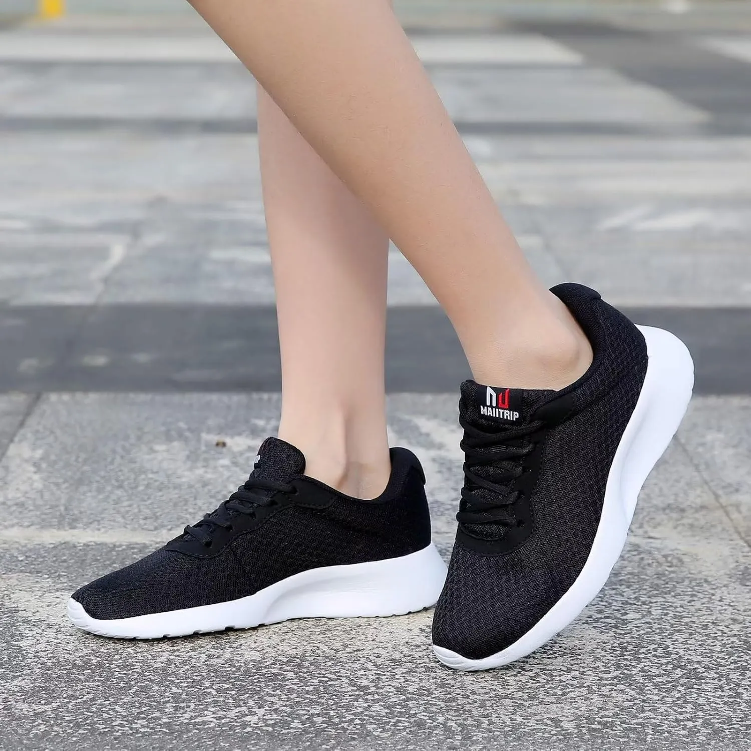MAIITRIP Womens Walking Shoes,Ultra Lightweight Breathable Tennis Running Shoes Mesh Non-Slip Casual Comfortable Fashion Sneakers Work Gym Workout Athletic Sport Cuhioning Trainers
