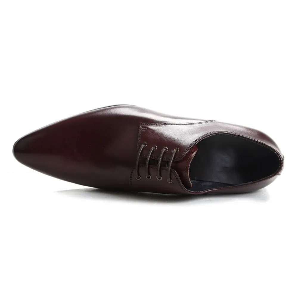 Men 3CM Heel Lace Up Oxford Shoes