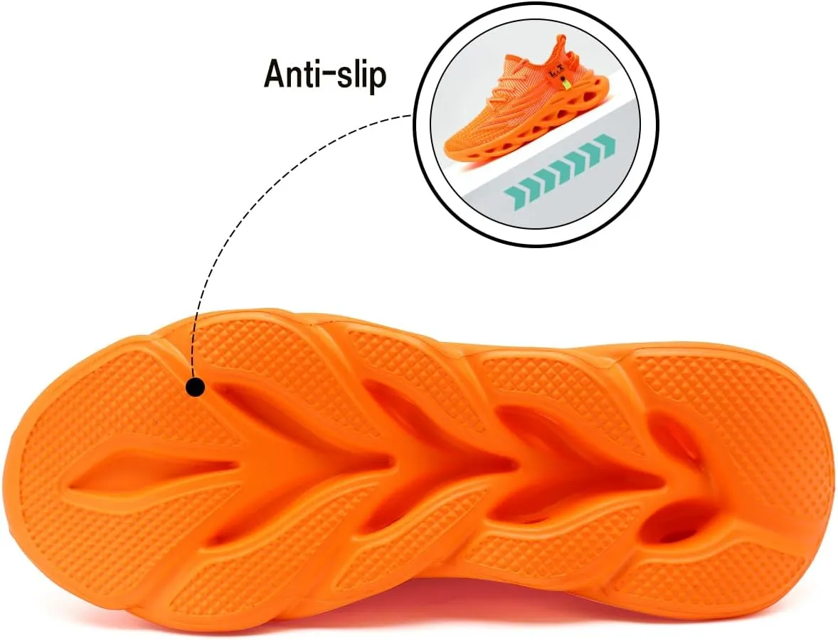 Men Running Shoes Men's Tennis Shoes Lightweight Breathable Fashion Sneakers Non Slip Workout Gym Shoes for Running Black