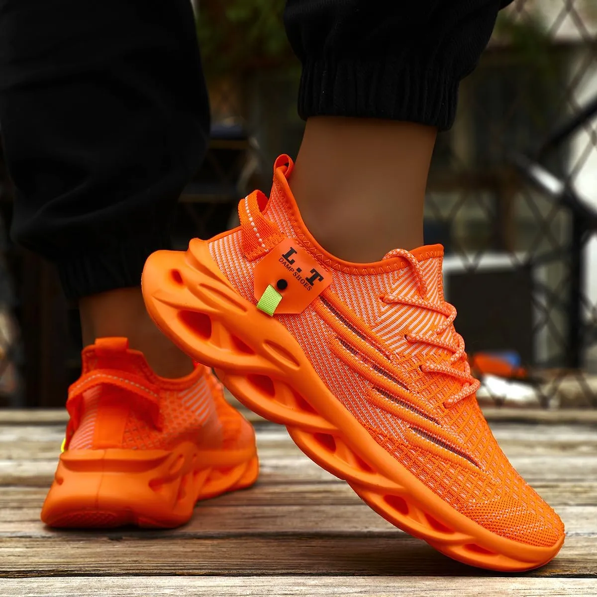 Men Running Shoes Men's Tennis Shoes Lightweight Breathable Fashion Sneakers Non Slip Workout Gym Shoes for Running Black
