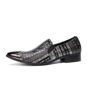 Men Slip On Steel Toe Oxford Shoes