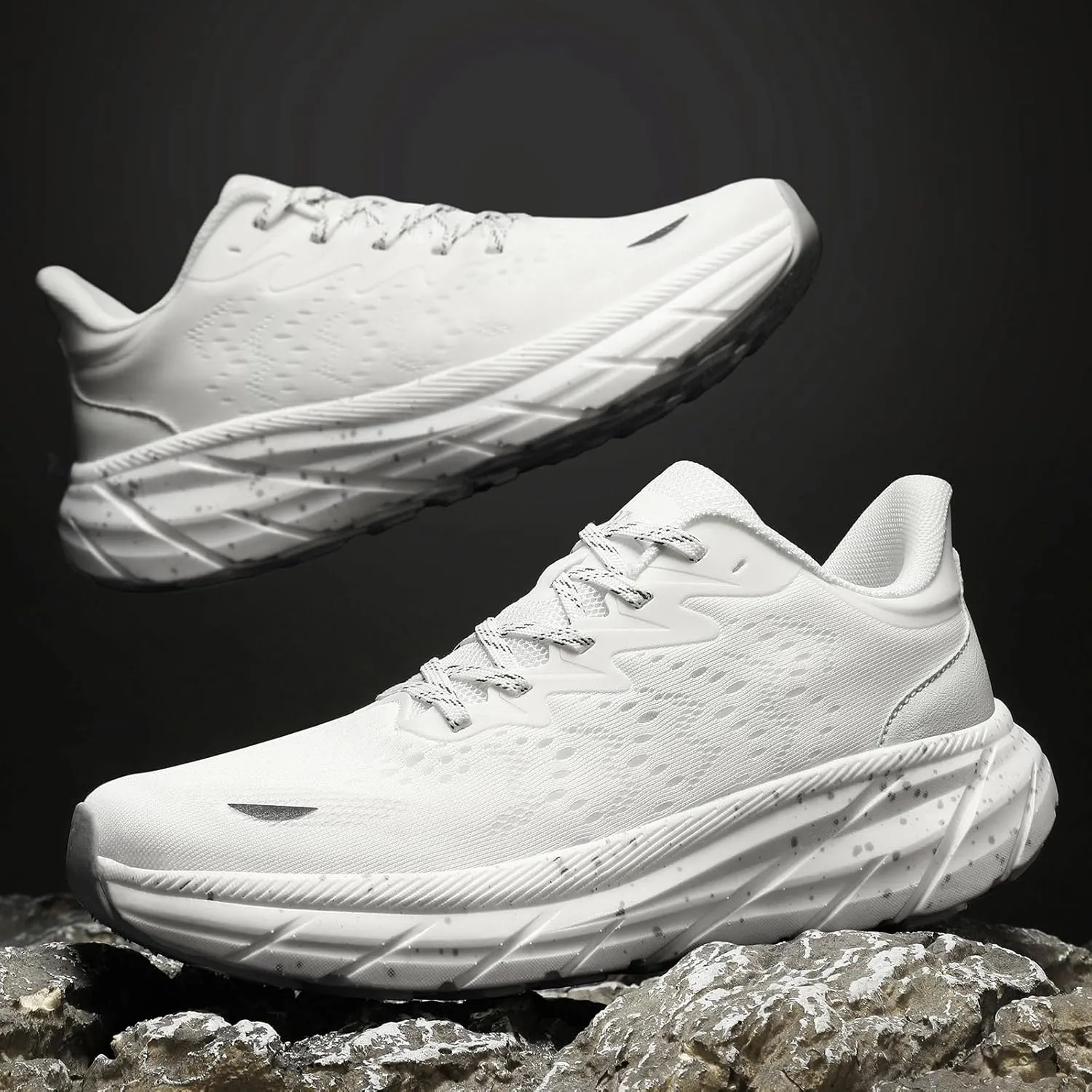 Mens Running Shoes Walking Sneakers Breathable Lightweight Soft Sole Trail Running Shoes