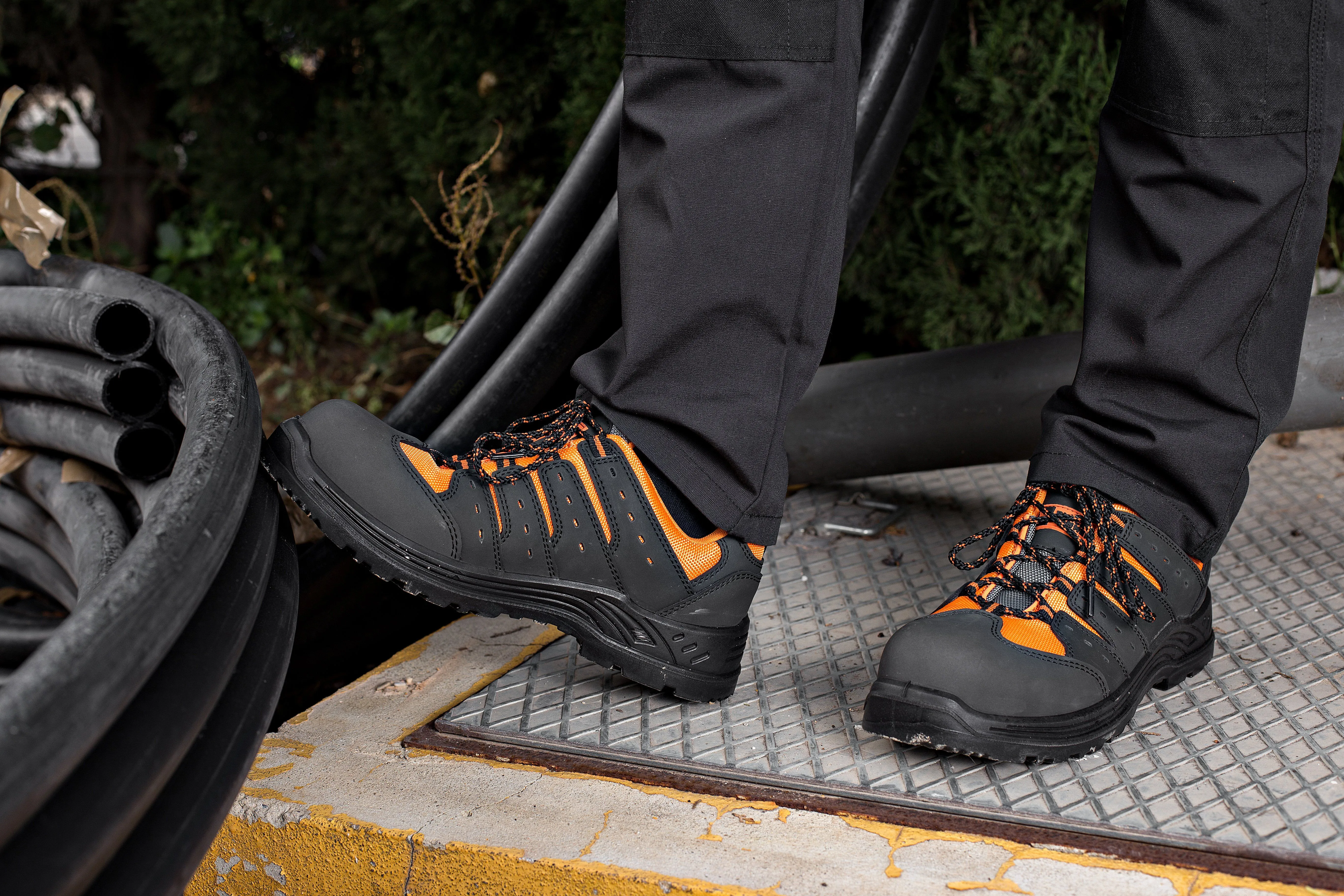 Men's Steel Toe Cap Safety Trainers Ultra Lightweight Steel Midsole Work Shoes Ankle Boots Hiker S1P SRC Wide 5582