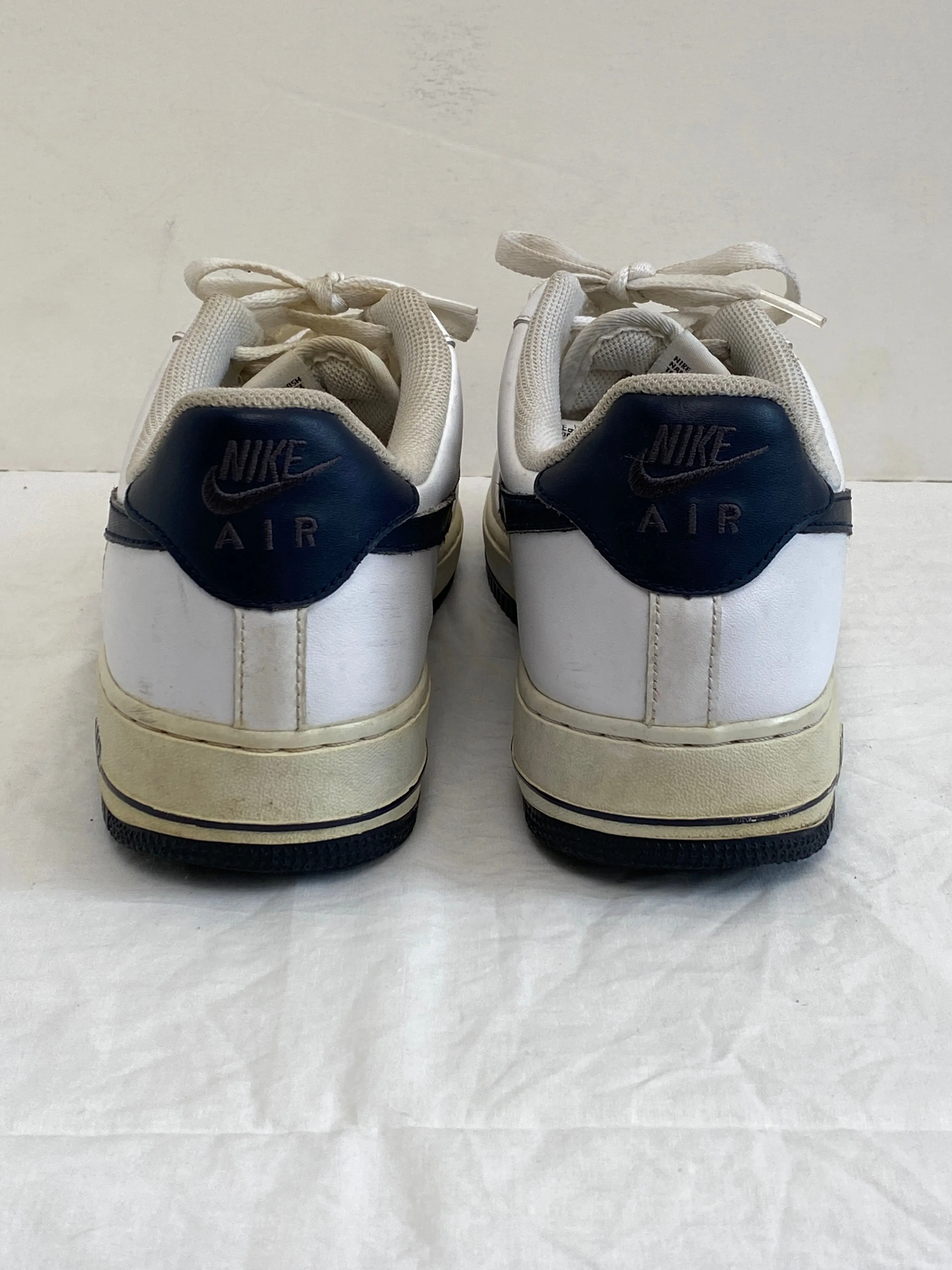 Nike Air Force 1 Low White/Obsidian 488298-105 Shoes Sneakers (Size 11)