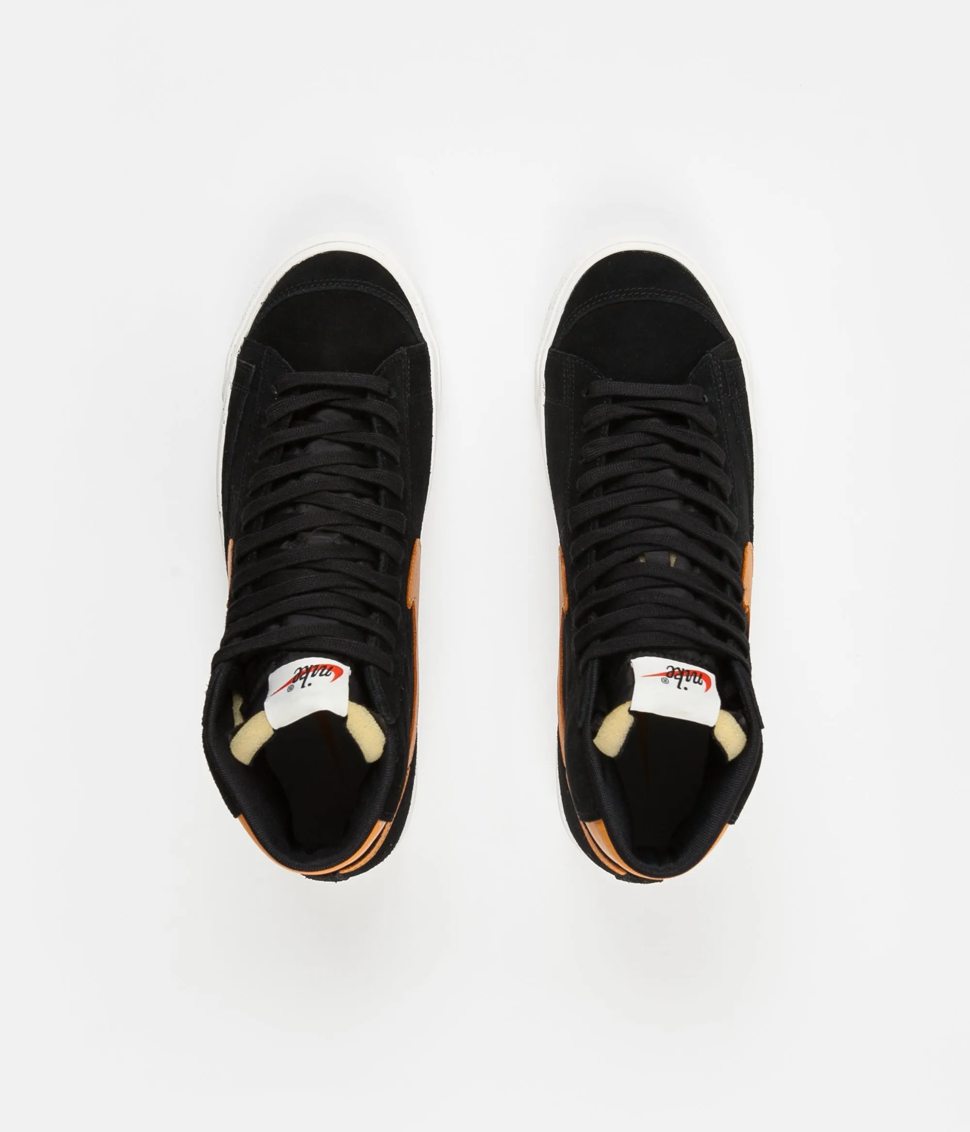 Nike Blazer '77 Shoes - Black / Amber Rise - Sail