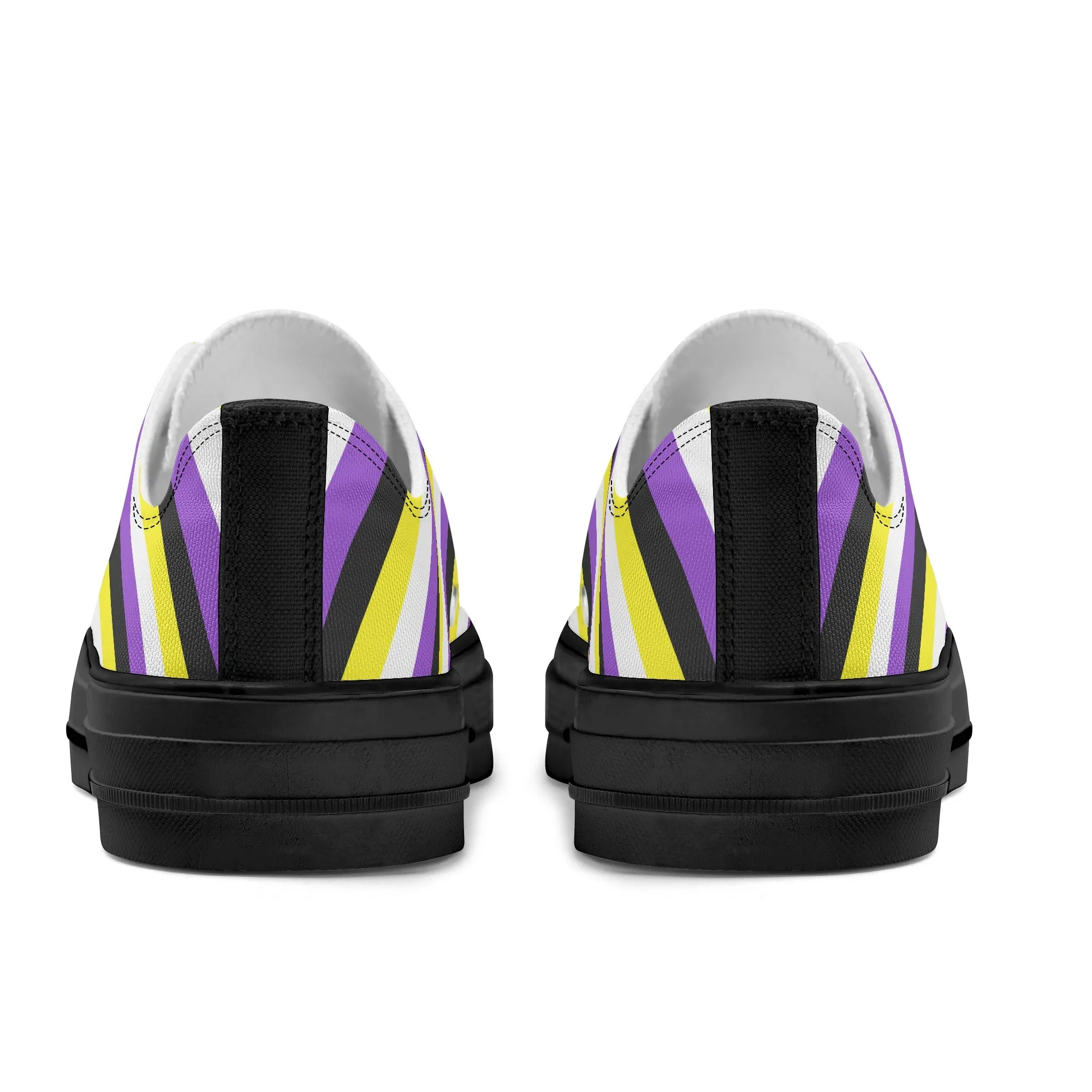 Nonbinary Pride Collection - Womens Classic Low Top Canvas Shoes for the LGBTQIA  community
