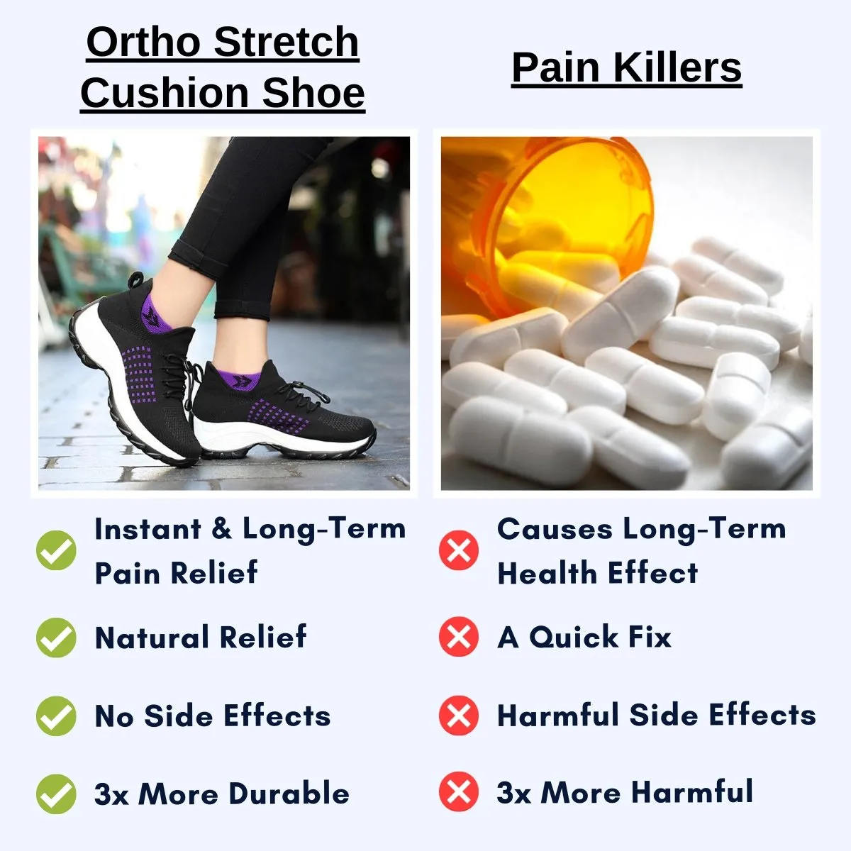 Ortho Stretch Cushion Shoe (Exclusive Bundle Offers)