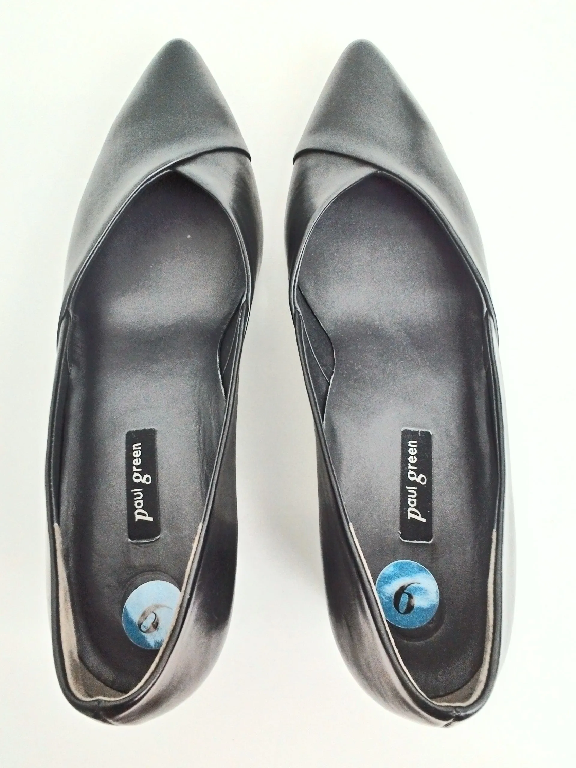 Paul Green Women's Brandy Pump Black Leather Size 9