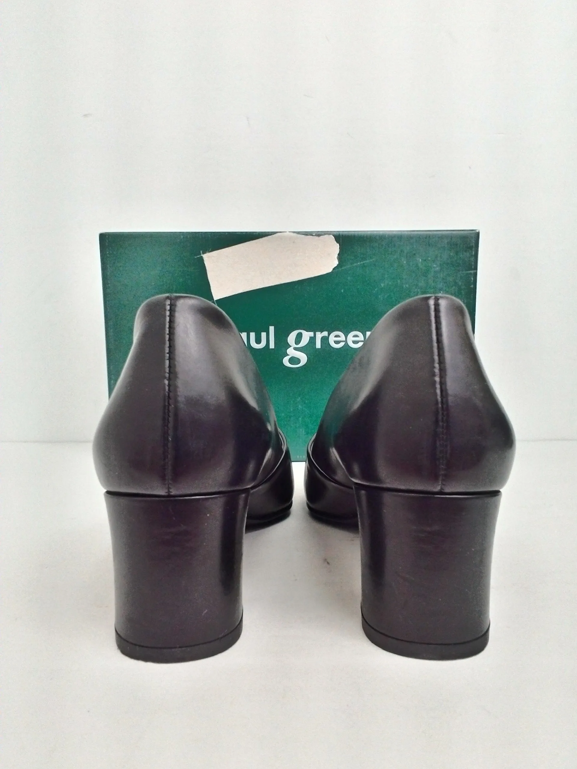 Paul Green Women's Brandy Pump Black Leather Size 9