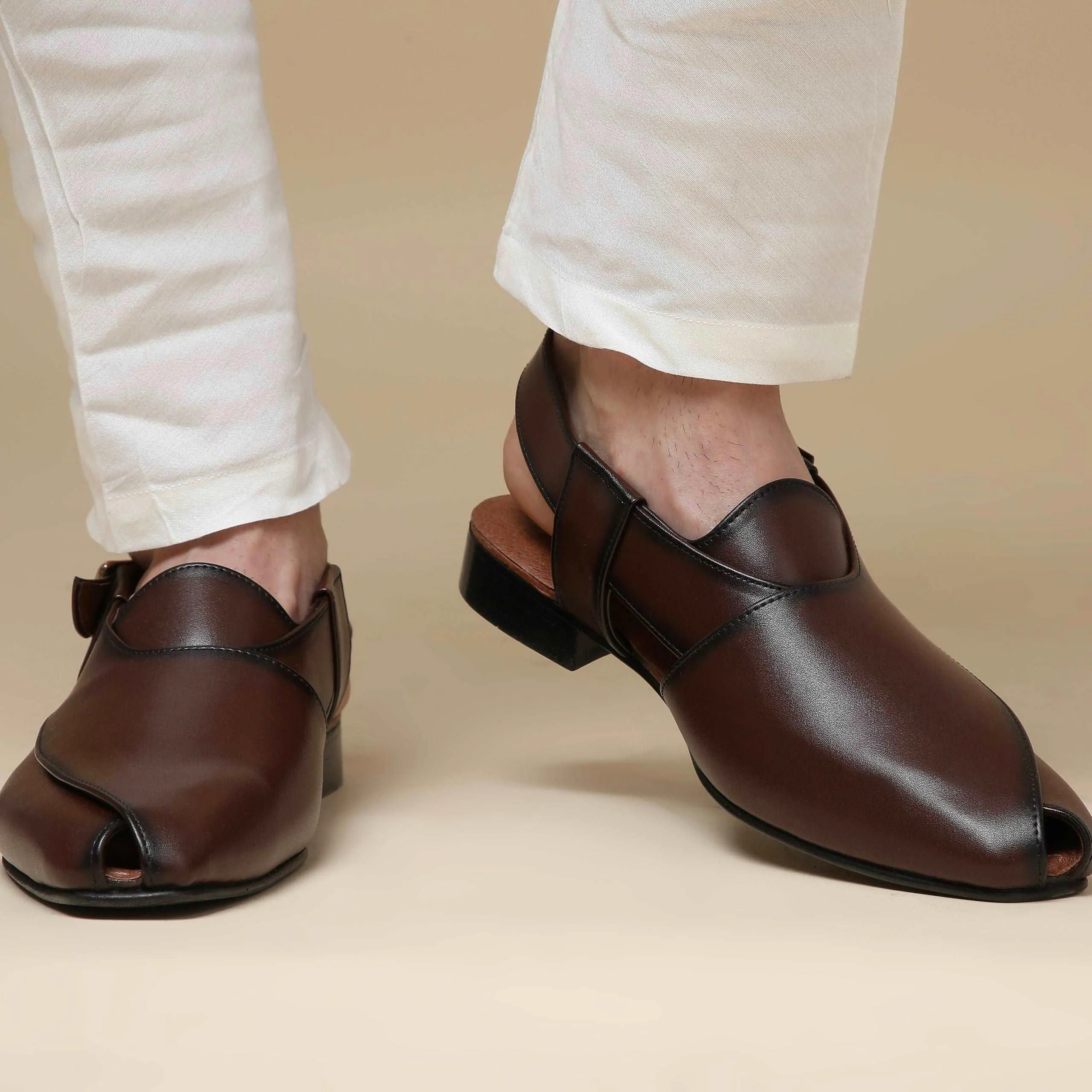 Peshawar | Tan Pathani Sandal
