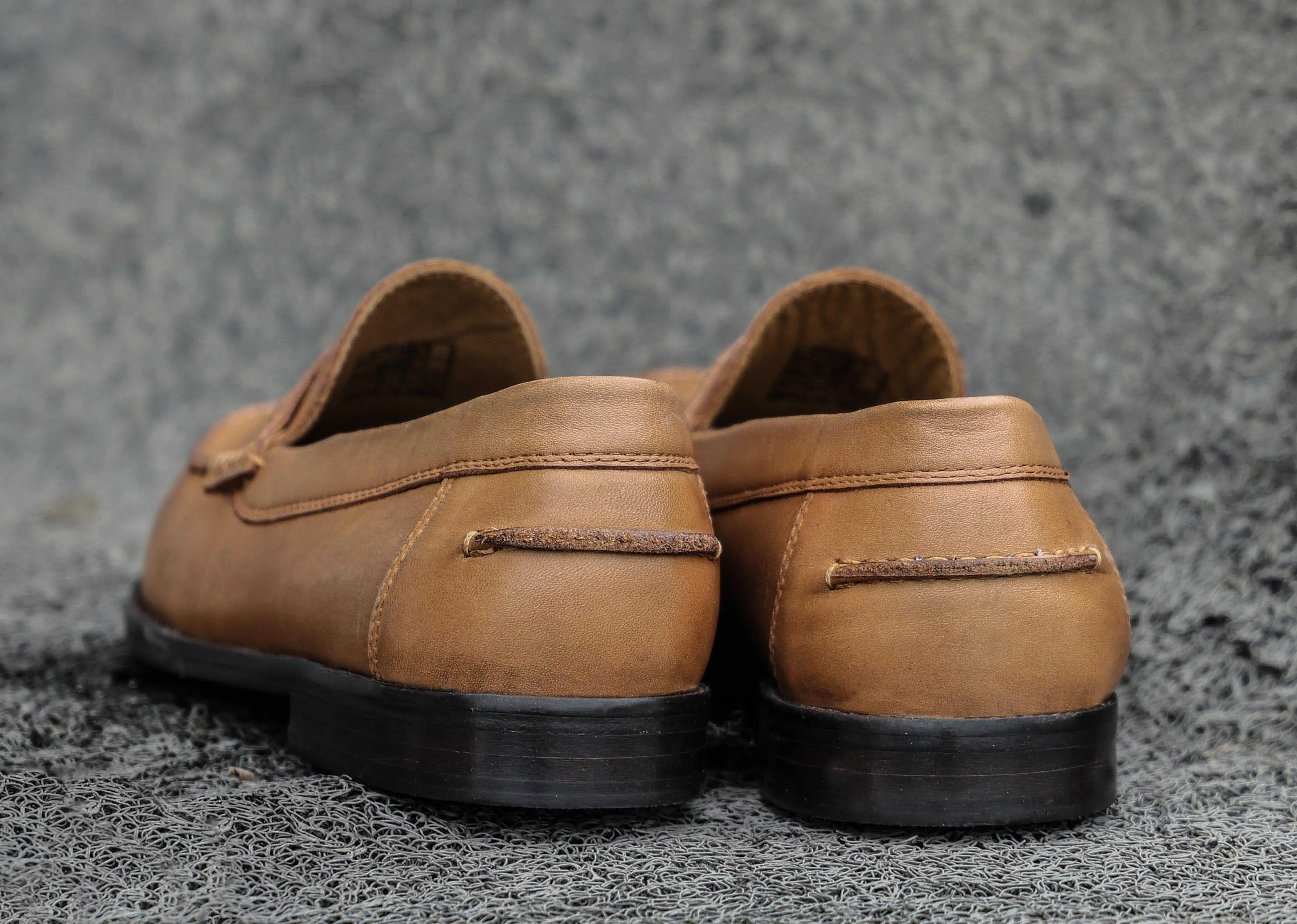 Premium Tan Leather Shoes, Art: LS-1102