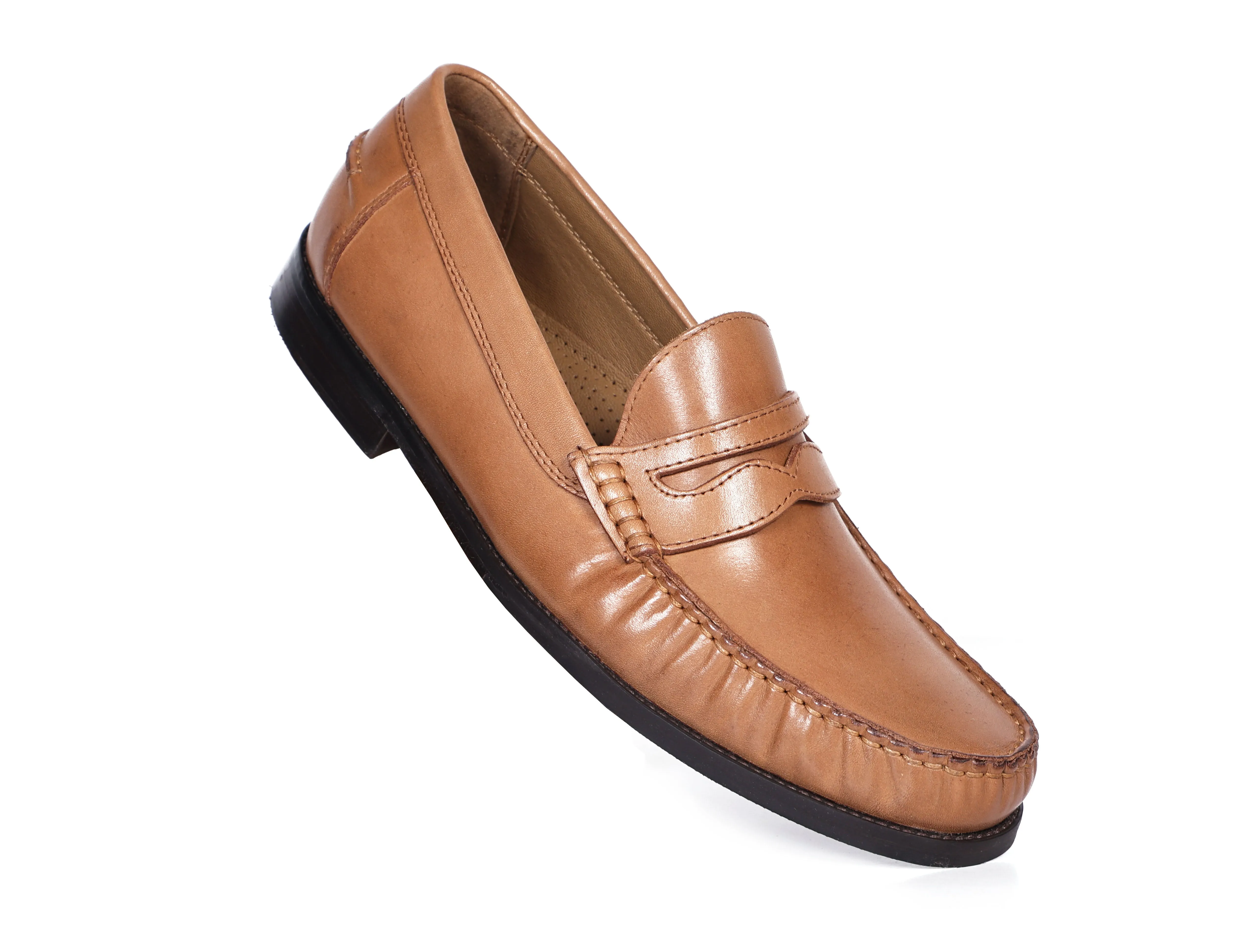 Premium Tan Leather Shoes, Art: LS-1102