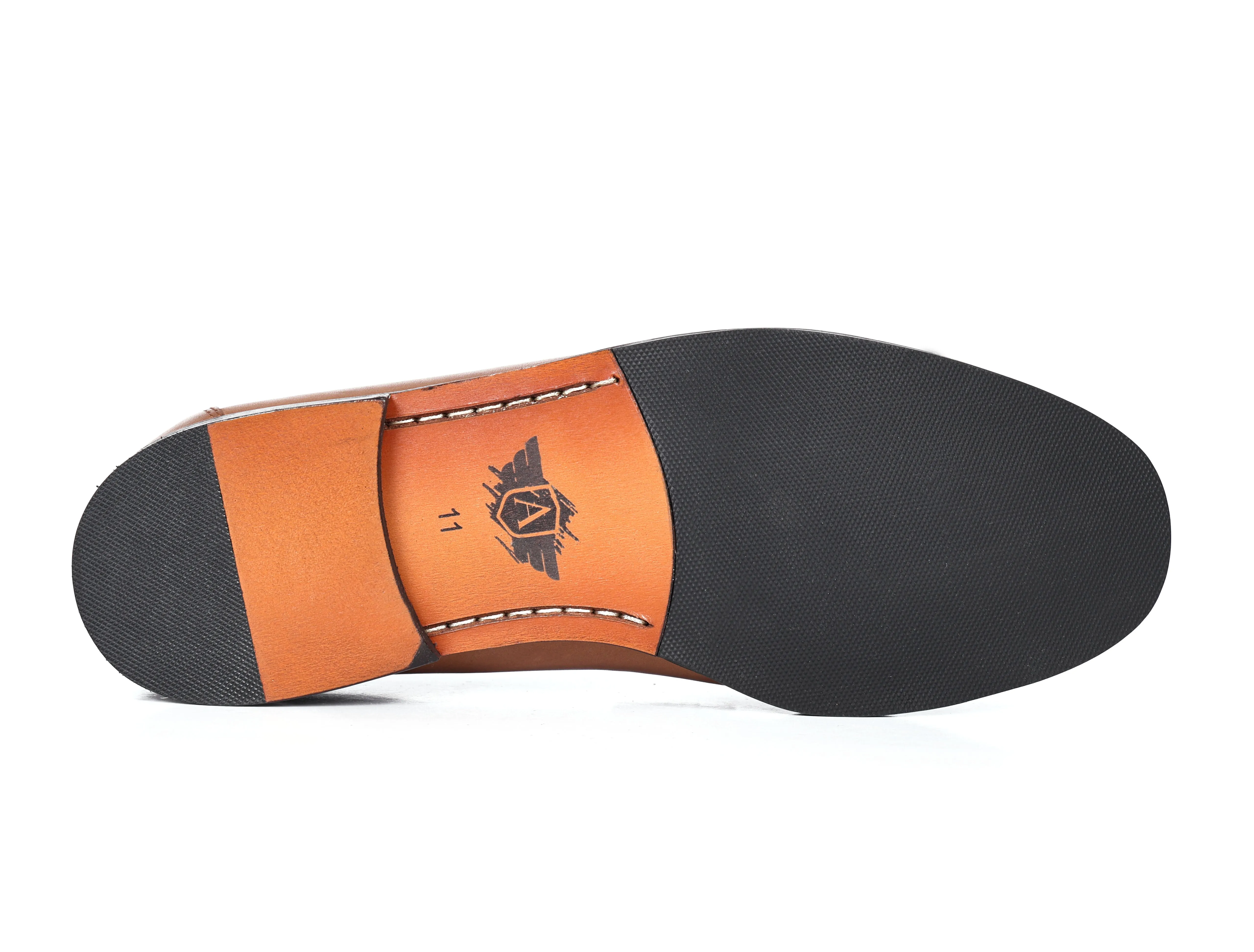 Premium Tan Leather Shoes, Art: LS-1102